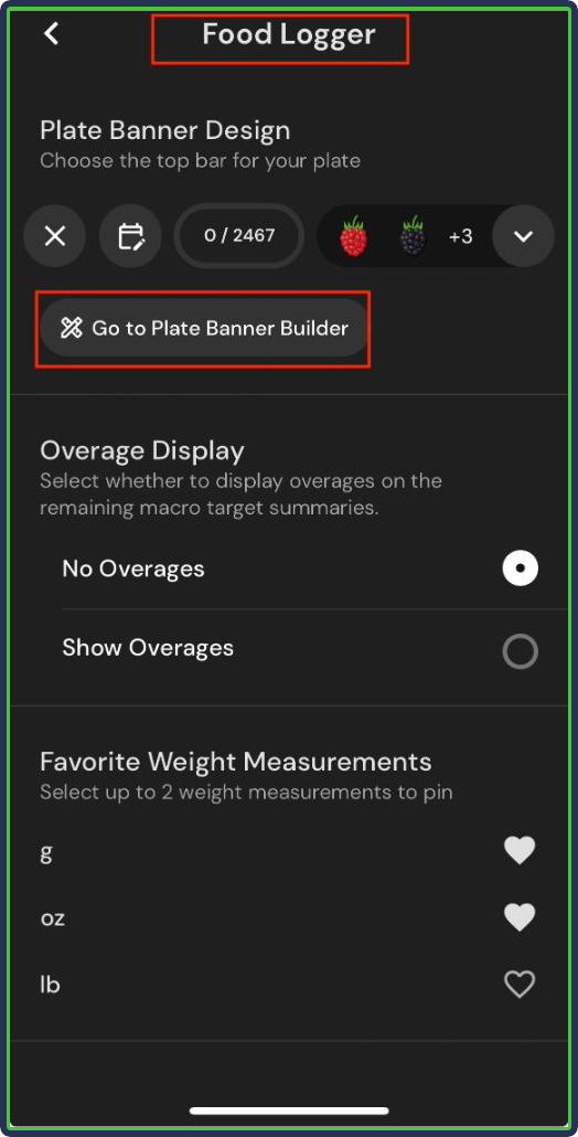 MacroFactor: Plate Banner Builder