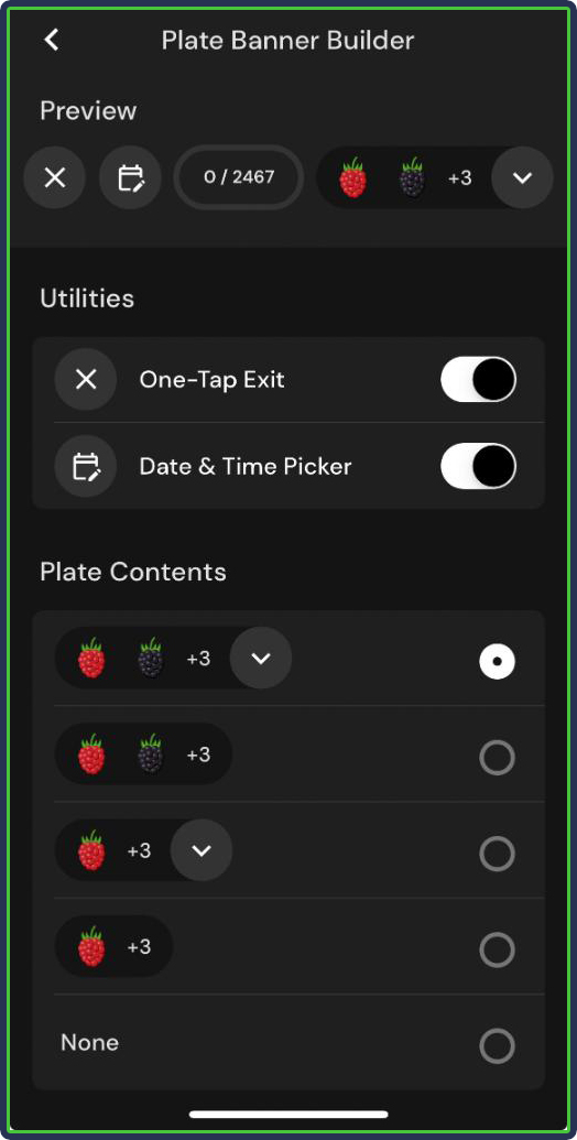 MacroFactor: Plate Banner Builder - configuration