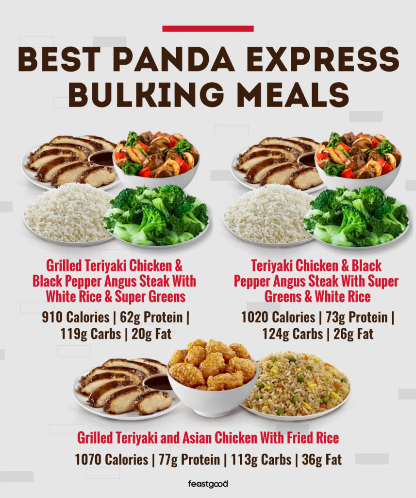 best Panda Express bulking meals