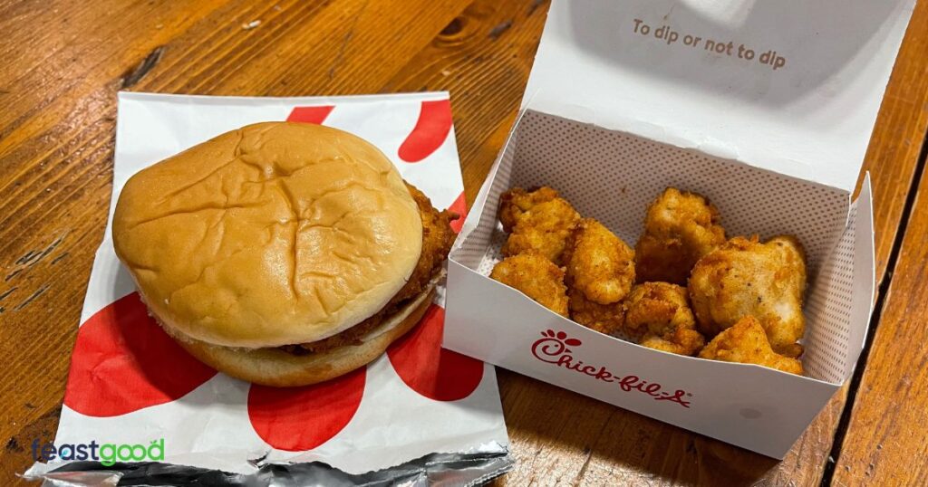 Chick-Fil-A Bulking Meal #2: Chicken Sandwich With Chicken Nuggets (690 Calories) 