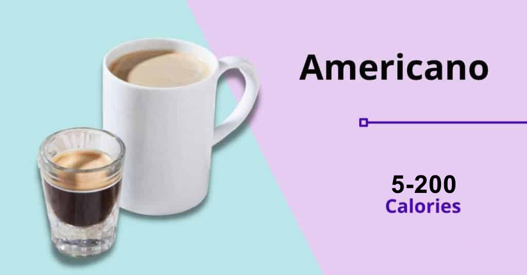 coffee bean: americano (5-200 calories) 