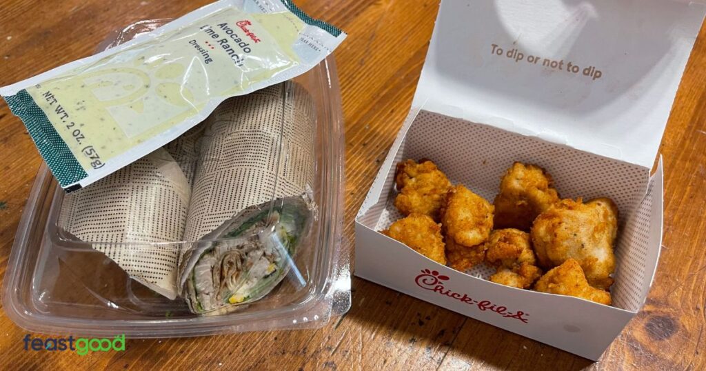 Chick-Fil-A Bulking Meal #3: Cool Chicken Wrap With Lime Dressing & Chicken Nuggets (755 Calories)