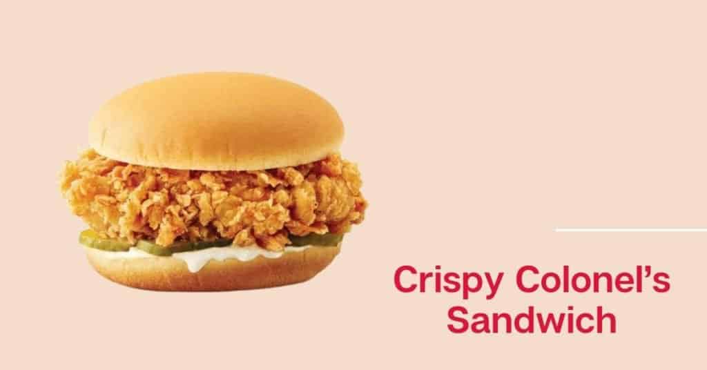 crispy colonel’s sandwich