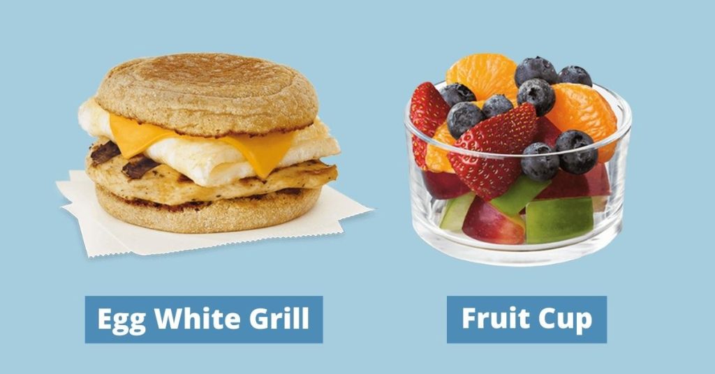 Chick-Fil-A egg white grill and fruit cup