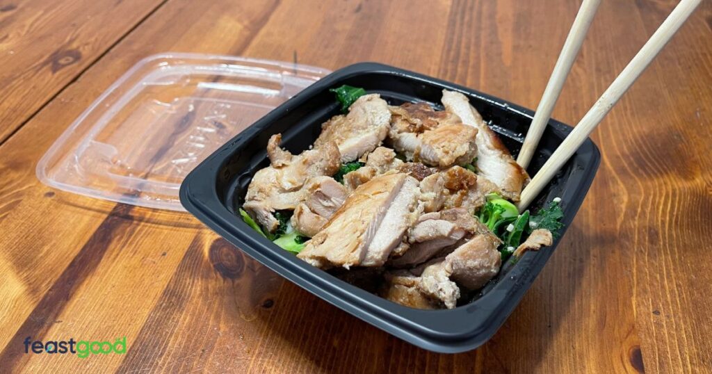 Panda Express Cutting Meal #1: Grilled Teriyaki Chicken & Super Greens Bowl (365 Calories) 