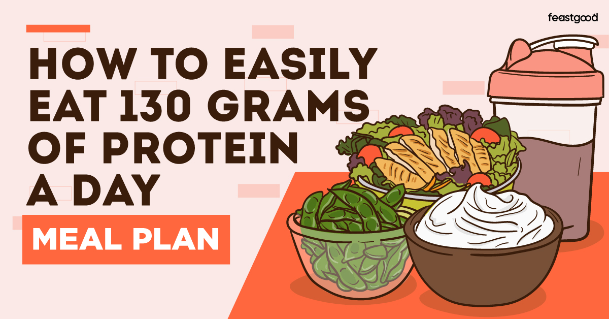 how to eat 130 grams of protein a day