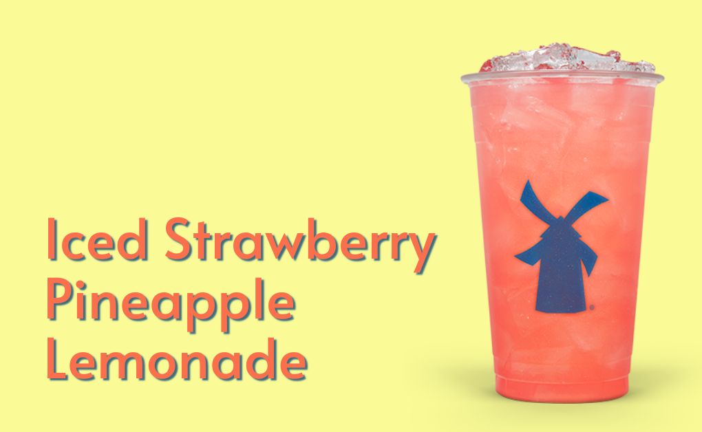 iced strawberry pineapple lemonade