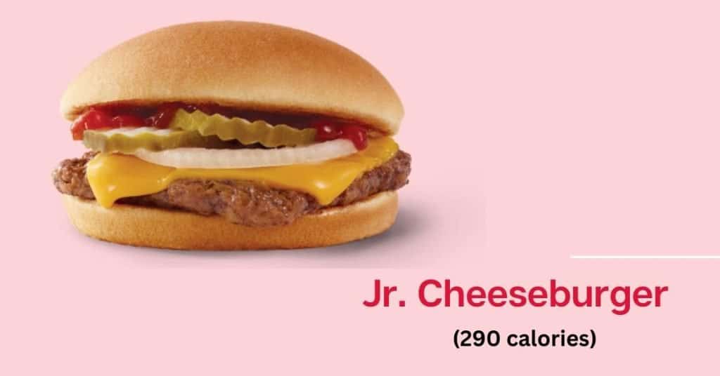 Wendy's jr. cheeseburger (290 calories)