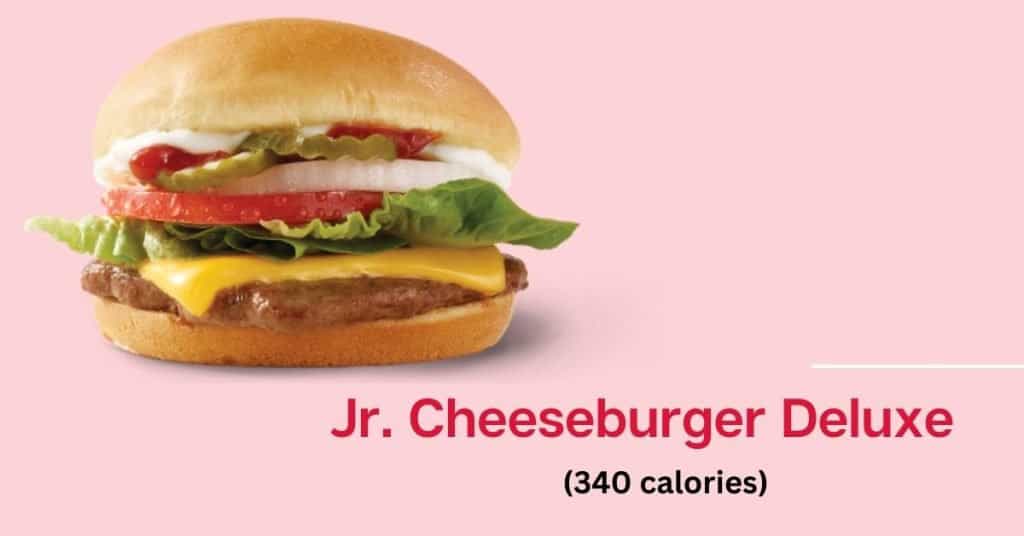 Wendy's jr. cheeseburger deluxe (340 calories)