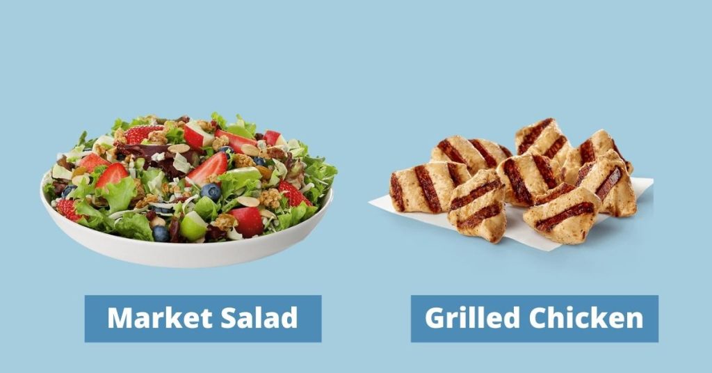 Chick-Fil-A market salad and grilled chicken