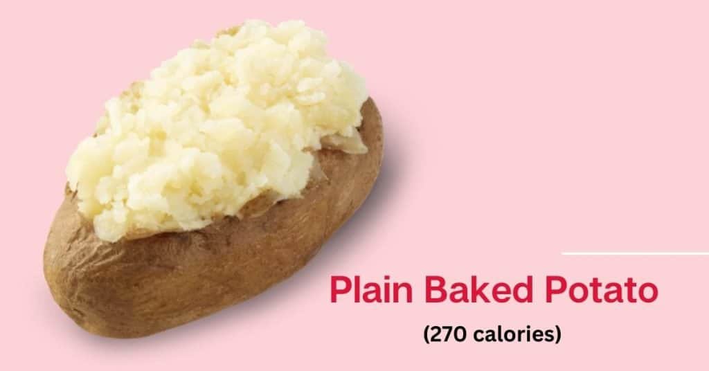 Wendy's plain baked potato (270 calories)