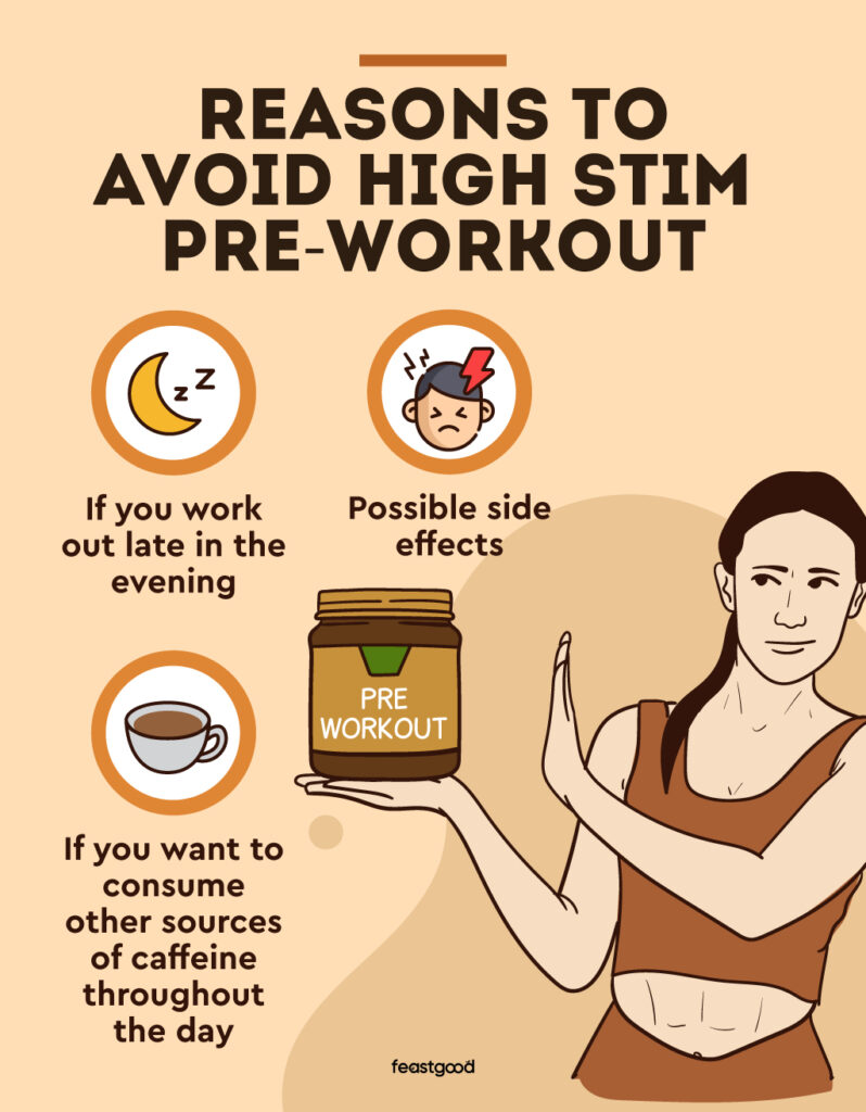 reasons to avoid high stim pre-workout