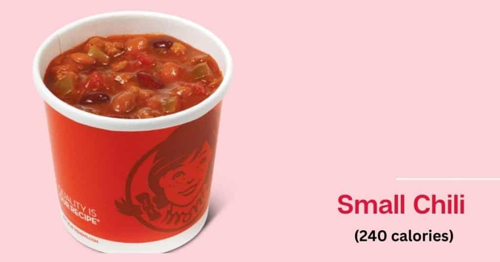 Wendy's small chili (240 calories)