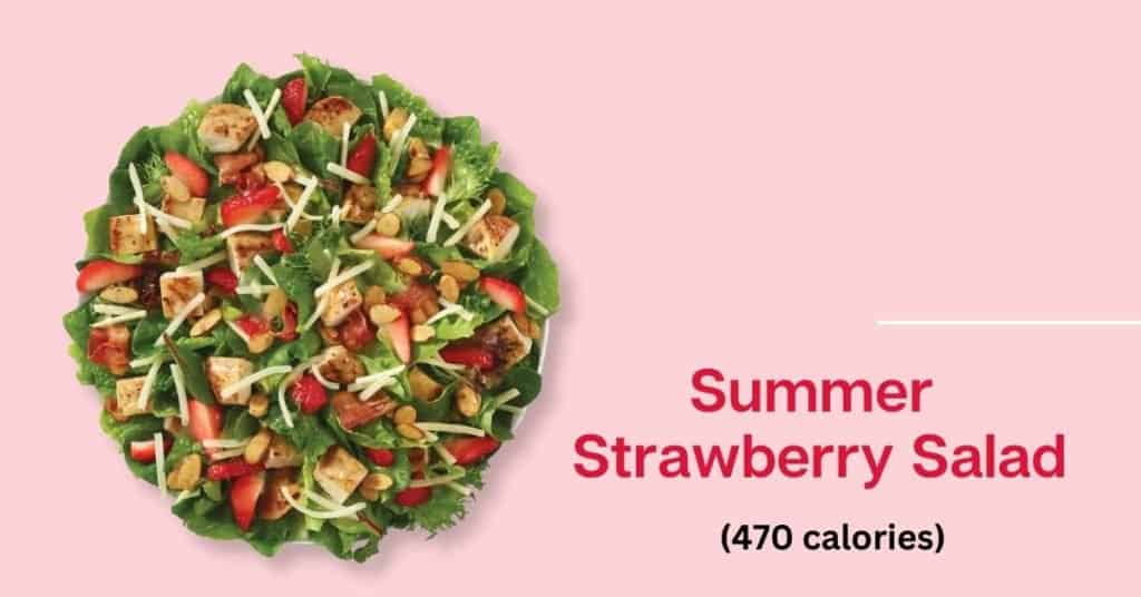 Wendy's summer strawberry salad (470 calories)