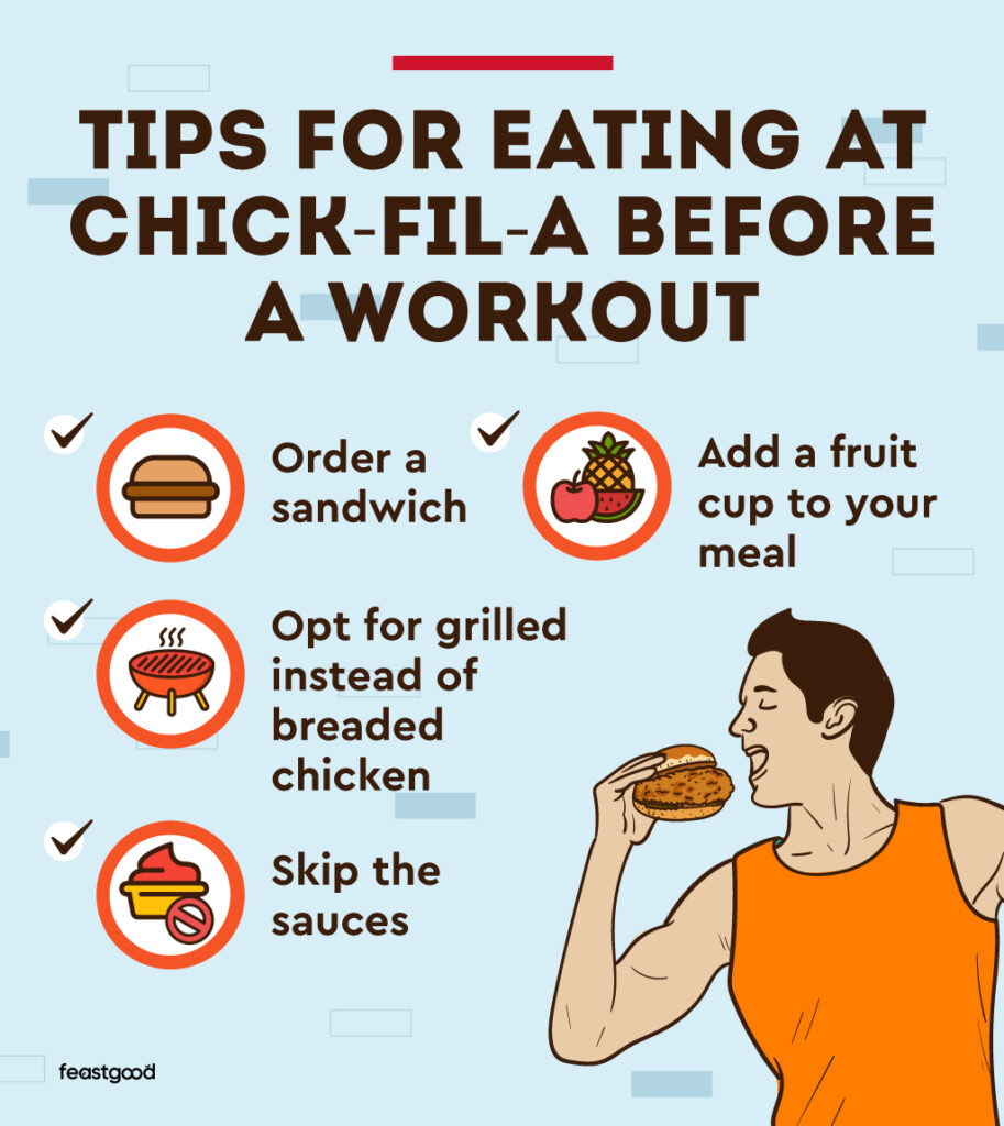 tips for eating at chick-fil-a before a workout