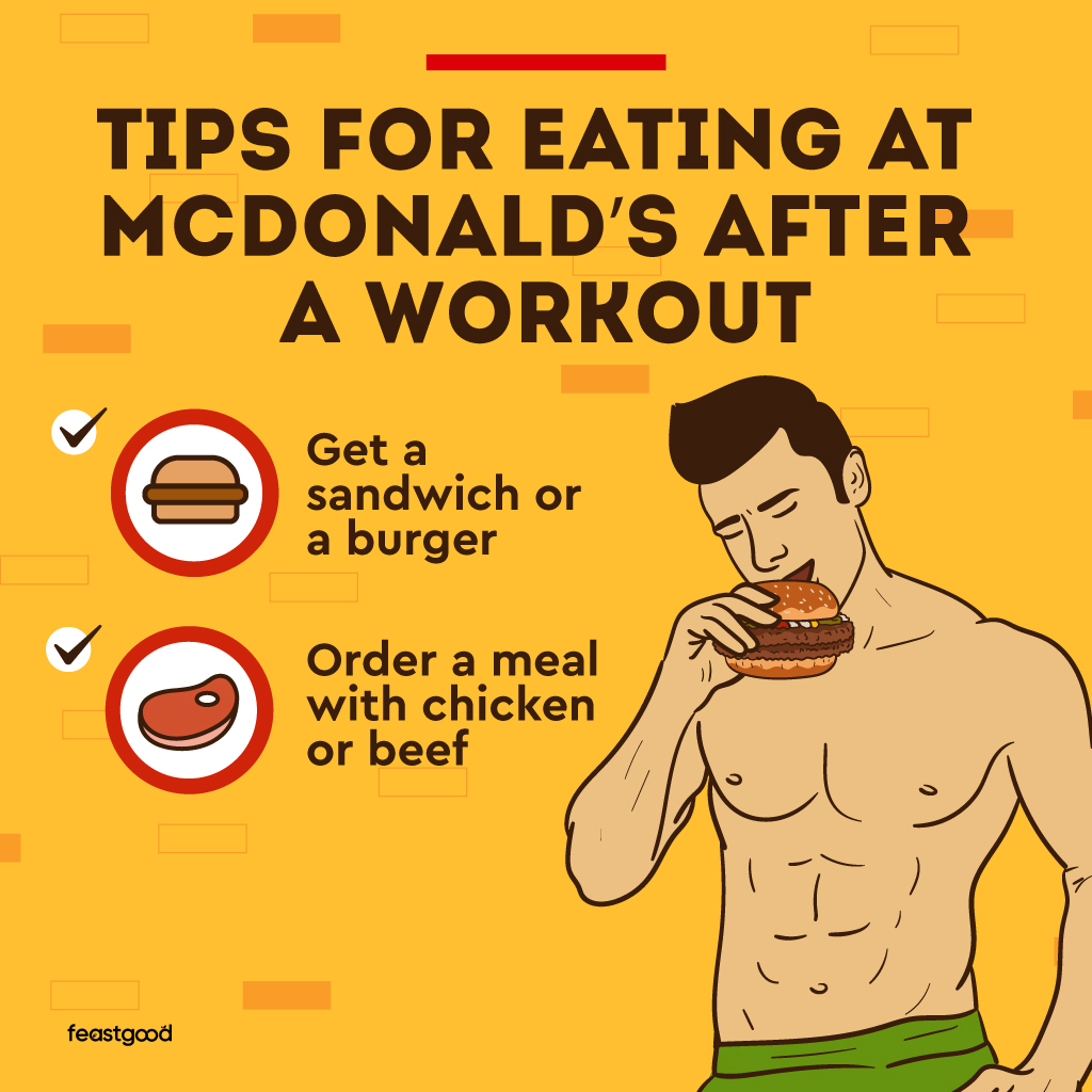 tips for eating at mcdonald’s after a workout