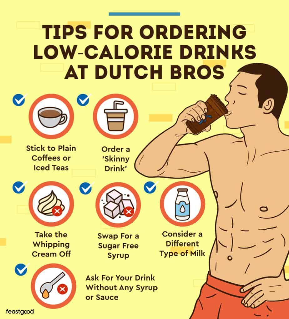 tips for ordering low-calorie drinks at dutch bros