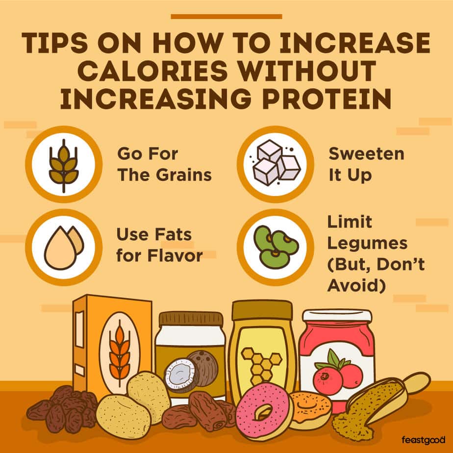 tips on how to increase calories without increasing protein