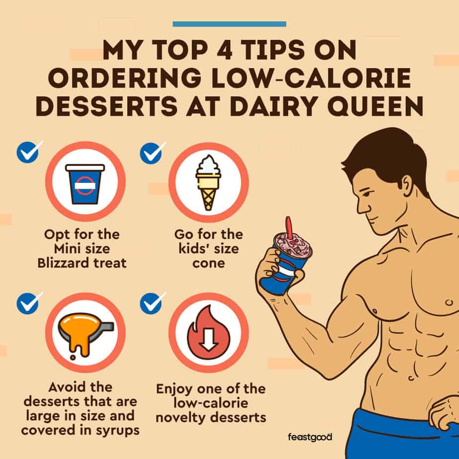 tips on ordering low-calorie desserts at dairy queen