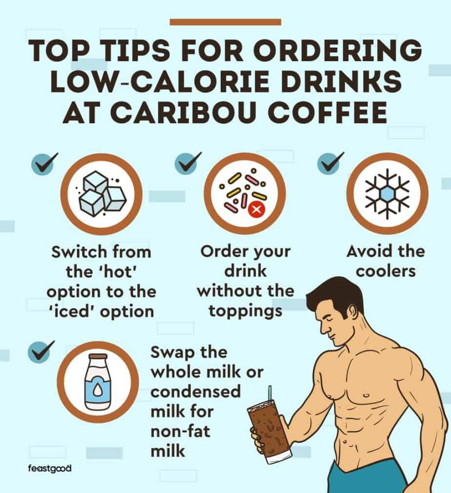 top tips for ordering low-calorie drinks at caribou coffee