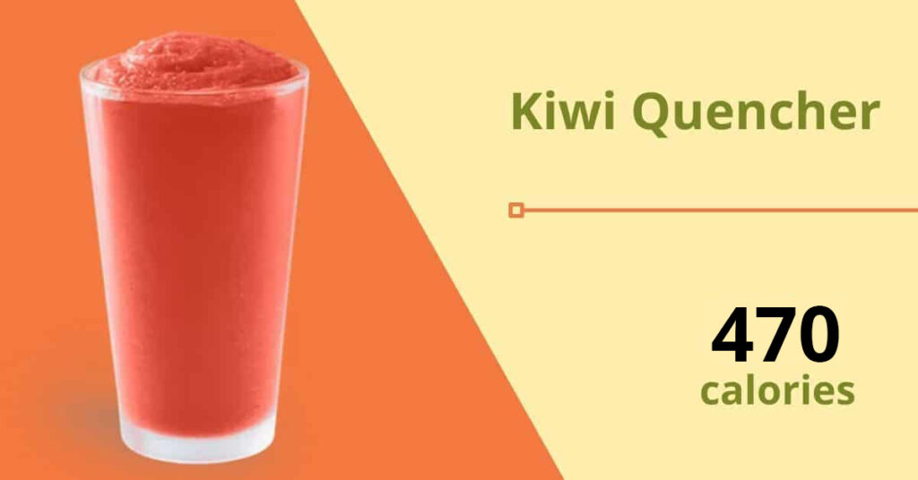 tropical smoothies kiwi quencher (470 calories) 